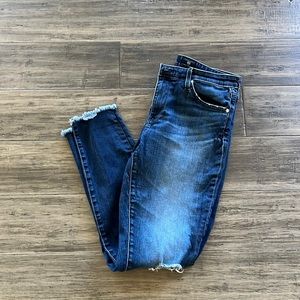 AG Dark wash super skinny ankle jeans size 30R